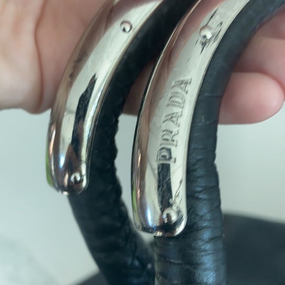 Prada pleated convertible leather bag - Picture 6 of 8